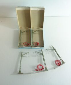 Konvolut Märklin H0 7012 Anschlussmast für Oberleitung 5 Stück s. Foto PK2075 o.