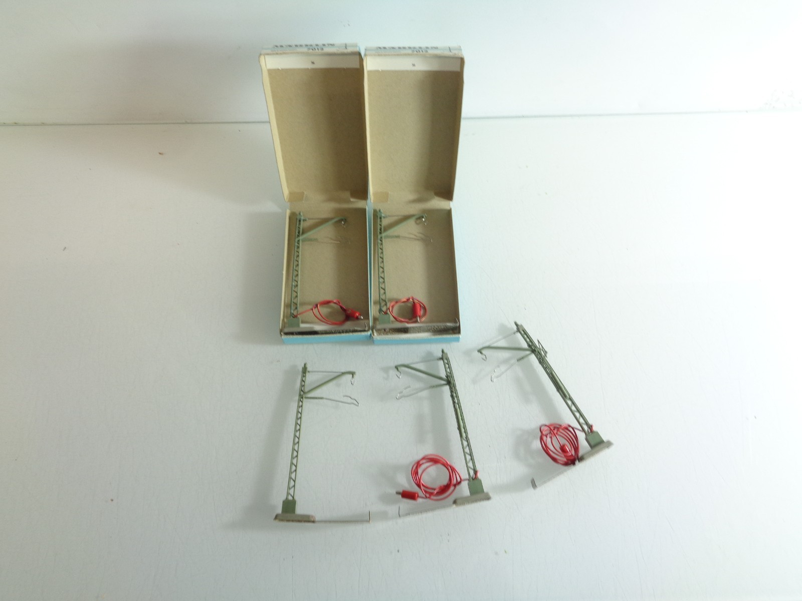 Konvolut Märklin H0 7012 Anschlussmast für Oberleitung 5 Stück s. Foto PK2075 o.