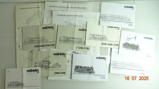 Konvolut Märklin H0 verschiedene Bedienungsanleitungen siehe Foto CK9700 o. – Bild 3