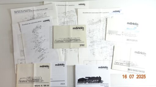 Konvolut Märklin H0 verschiedene Bedienungsanleitungen siehe Foto CK9702 o.