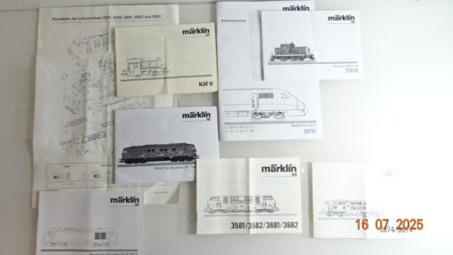 Konvolut Märklin H0 verschiedene Bedienungsanleitungen siehe Foto CK9704 o.
