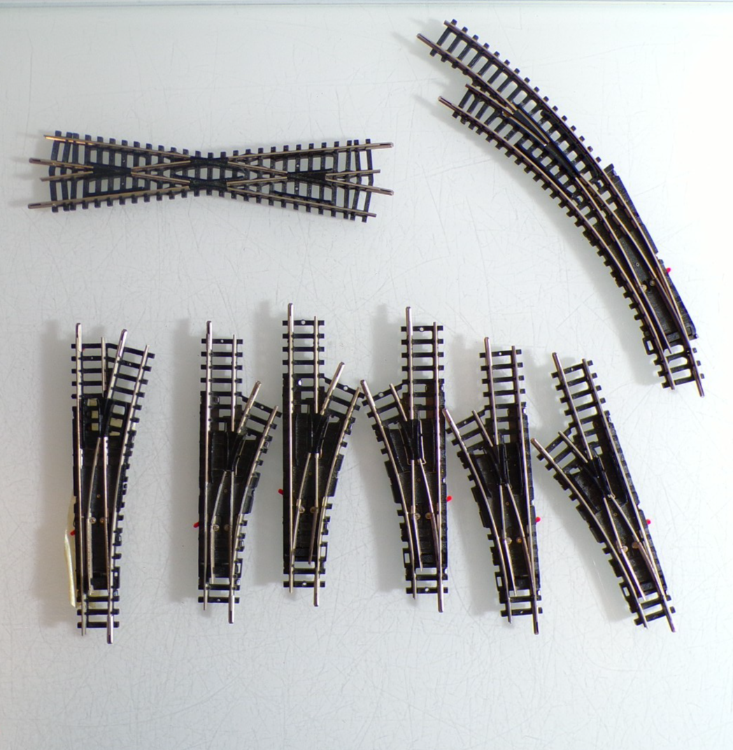 Konvolut Trix Spur N Handweichen 8 Stück siehe Foto PK2244 o.