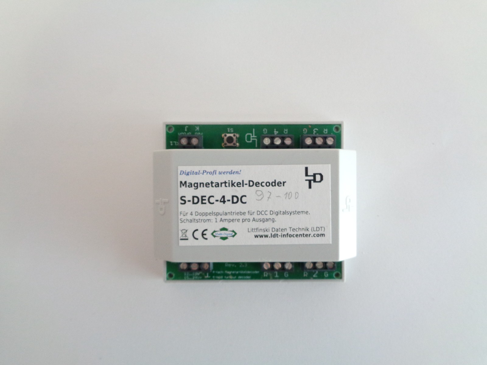 LDT S-DEC-4-DC Magnetartikel-Decoder mit Gehäuse siehe Foto PK2826 o.