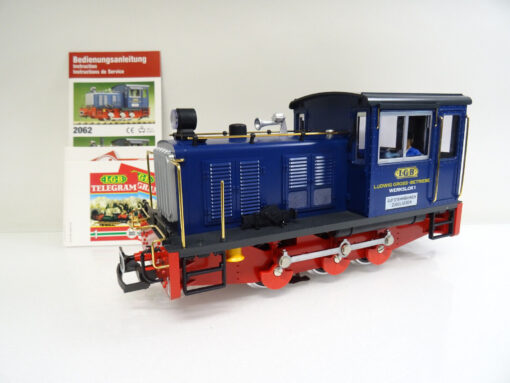 LGB Spur G 2062 Werks-Diesellok No.1 Ludwig-Gross-Betrieb neuwertig in OVP LE366
