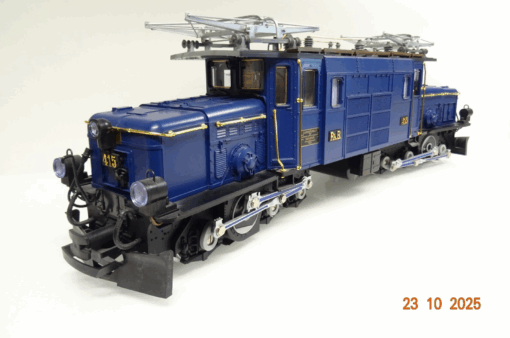 LGB Spur G 24402 Schweiz E-Lok Ge 6/6 Krokodil blau der RhB Sound in OVP JL3801 – Bild 4
