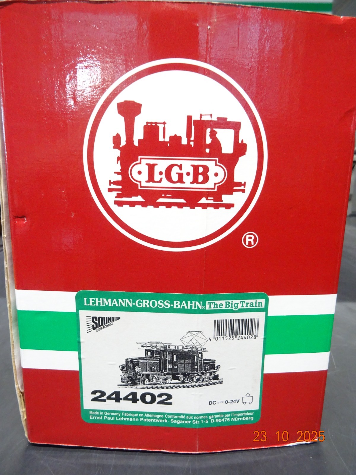 LGB Spur G 24402 Schweiz E-Lok Ge 6/6 Krokodil blau der RhB Sound in OVP JL3801 – Bild 7