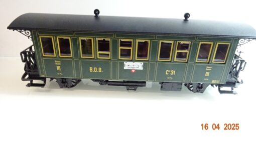 LGB Spur G 30330 Ballenberg-Personenwagen 3. Klasse neuwertig in OVP CK7575