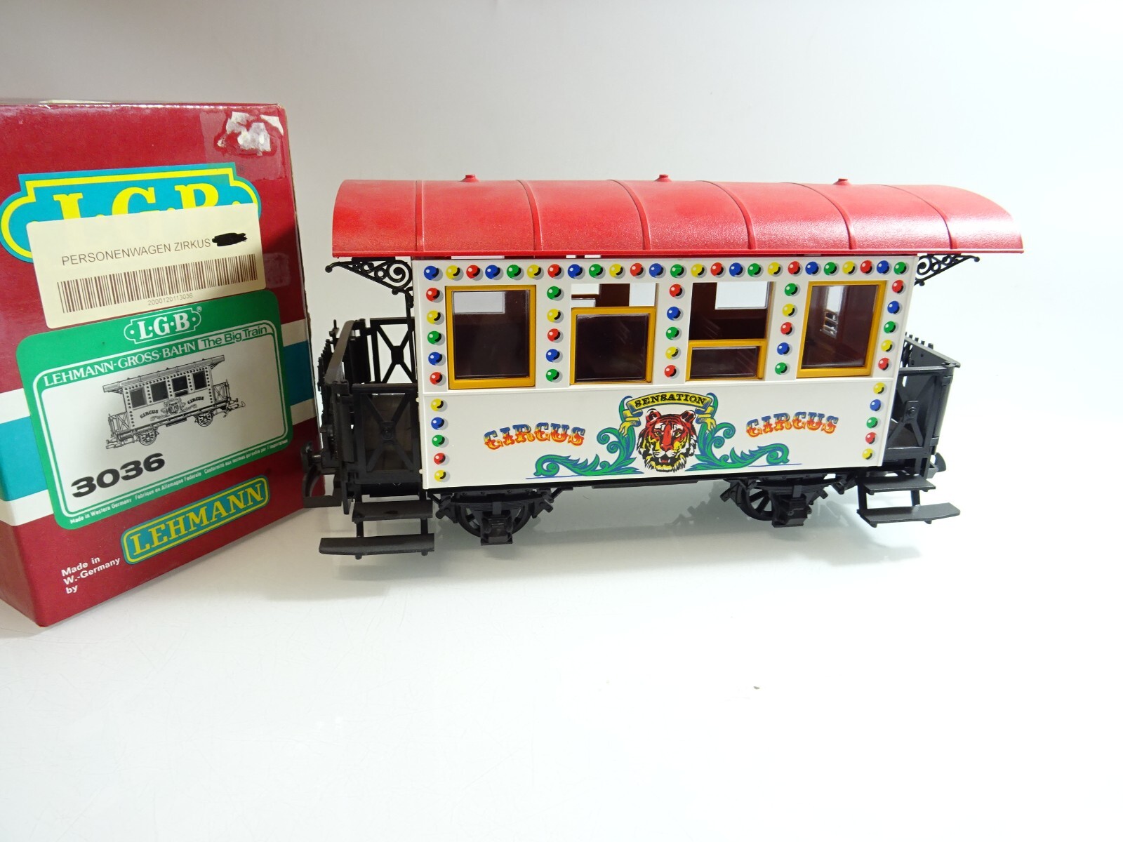 LGB Spur G 3036 Circuswagen neuwertig in OVP TF192