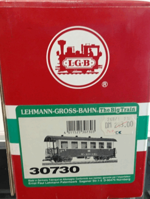 LGB Spur G 30730 Personenwagen 900 456 DR HSB in OVP PK828 – Bild 6