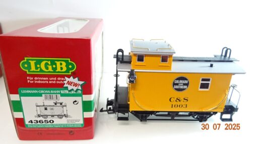 LGB Spur G 43650 Skala Colorado & Southern Short Gelb Caboose in OVP PK156