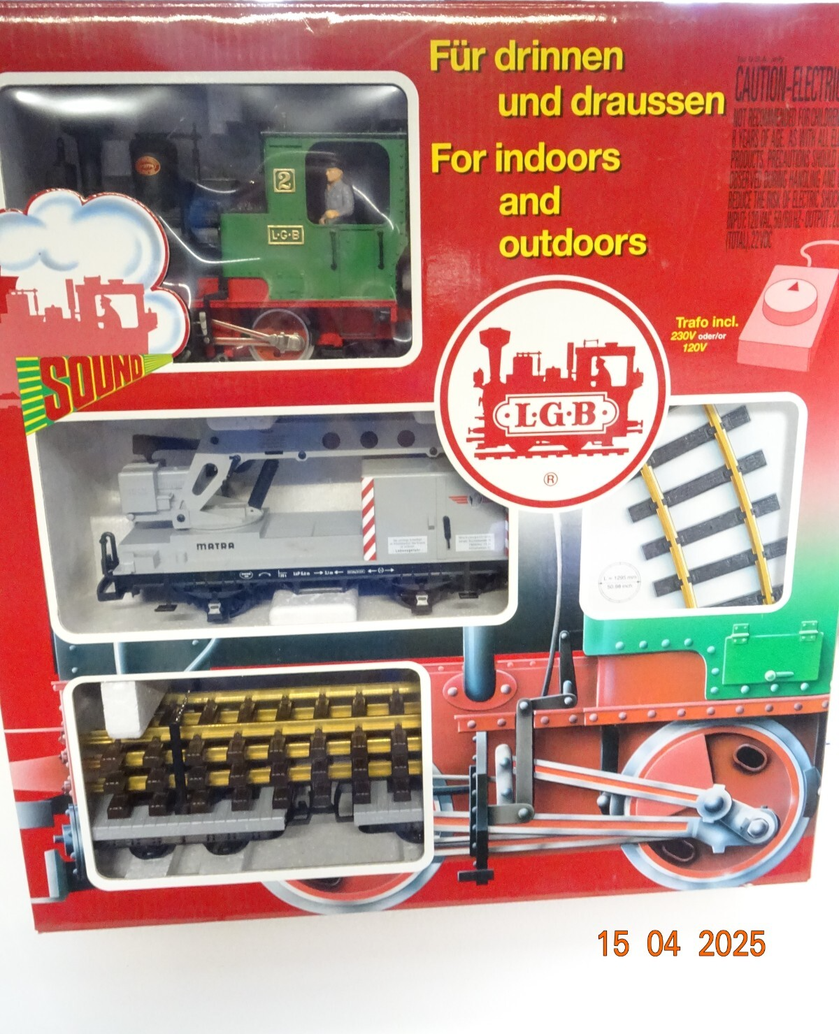 LGB Spur G 70443 Gleisbauzug 3tlg. mit Sound in OVP JL87