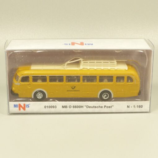 Lemke Minis 1:160 010093 MB O 6600H Überlandbus Deutsche Post in OVP EX6187 – Bild 4