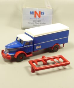 Lemke Minis 1:160 LC3305 Krupp Titan Koffer-LKW blau-rot neutral in OVP EX6186