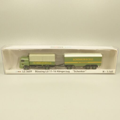 Lemke Minis 1:160 LC3609 Büssing LU 11-16 Hängerzug Schenker in OVP EX6159 – Bild 4