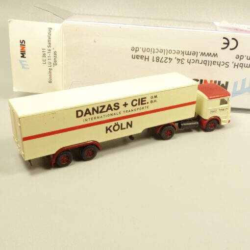Lemke Minis 1:160 LC3865 Büssing LU 11-16 Sattelzug Danzas in OVP EX6156 – Bild 3