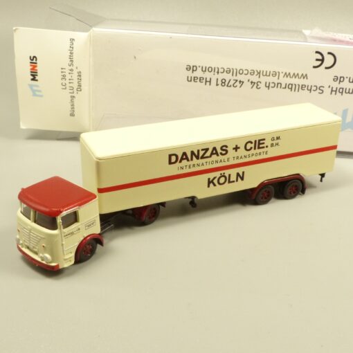 Lemke Minis 1:160 LC3865 Büssing LU 11-16 Sattelzug Danzas in OVP EX6156