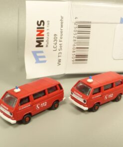 Lemke Minis 1:160 LC4309 VW T3 Set Feuerwehr in OVP EX6175
