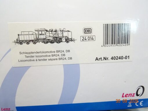 Lenz Spur 0 40240-01 Dampflok BR 24 014 der DB Digital Sound in OVP JL3308 – Bild 12