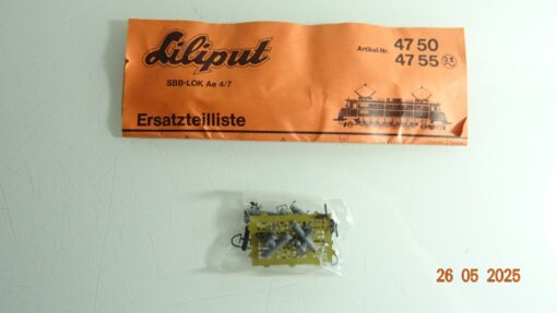 Liliput 4750 Ersatzteile Zurüstteile mit Ersatzteilliste siehe Foto CK8484 o.