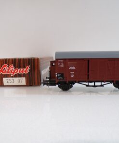 Liliput H0 25307 gedeckter Güterwagen mit Bremserhaus der DR in OVP BH1769