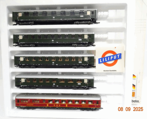 Liliput H0 834 Schürzenwagen-Set 5tlg. der DB in OVP JL2863