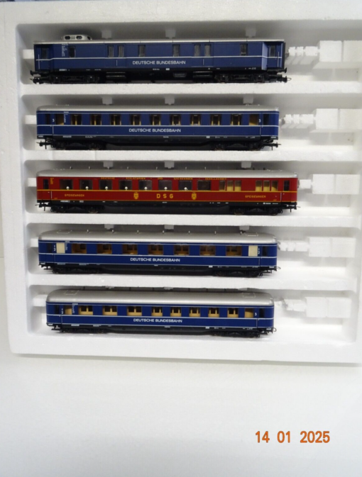 Liliput H0 838 Schürzenwagen-Set 5tlg. der DB in OVP LE8236