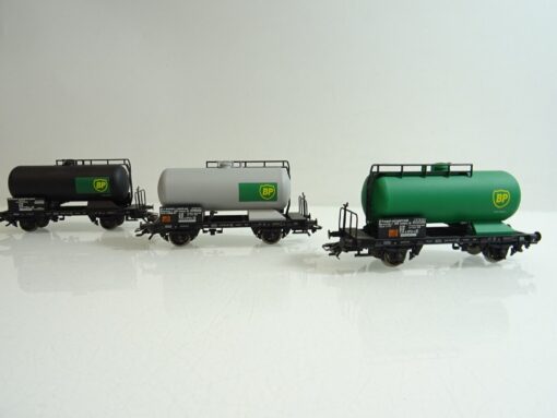 Liliput H0 Kesselwagen BP 3 tlg. Konvolut der DB  PR1586 o. – Bild 3