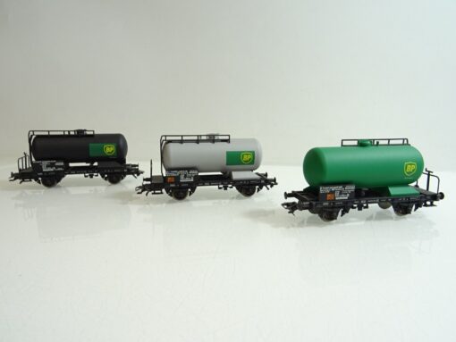 Liliput H0 Kesselwagen BP 3 tlg. Konvolut der DB  PR1586 o.