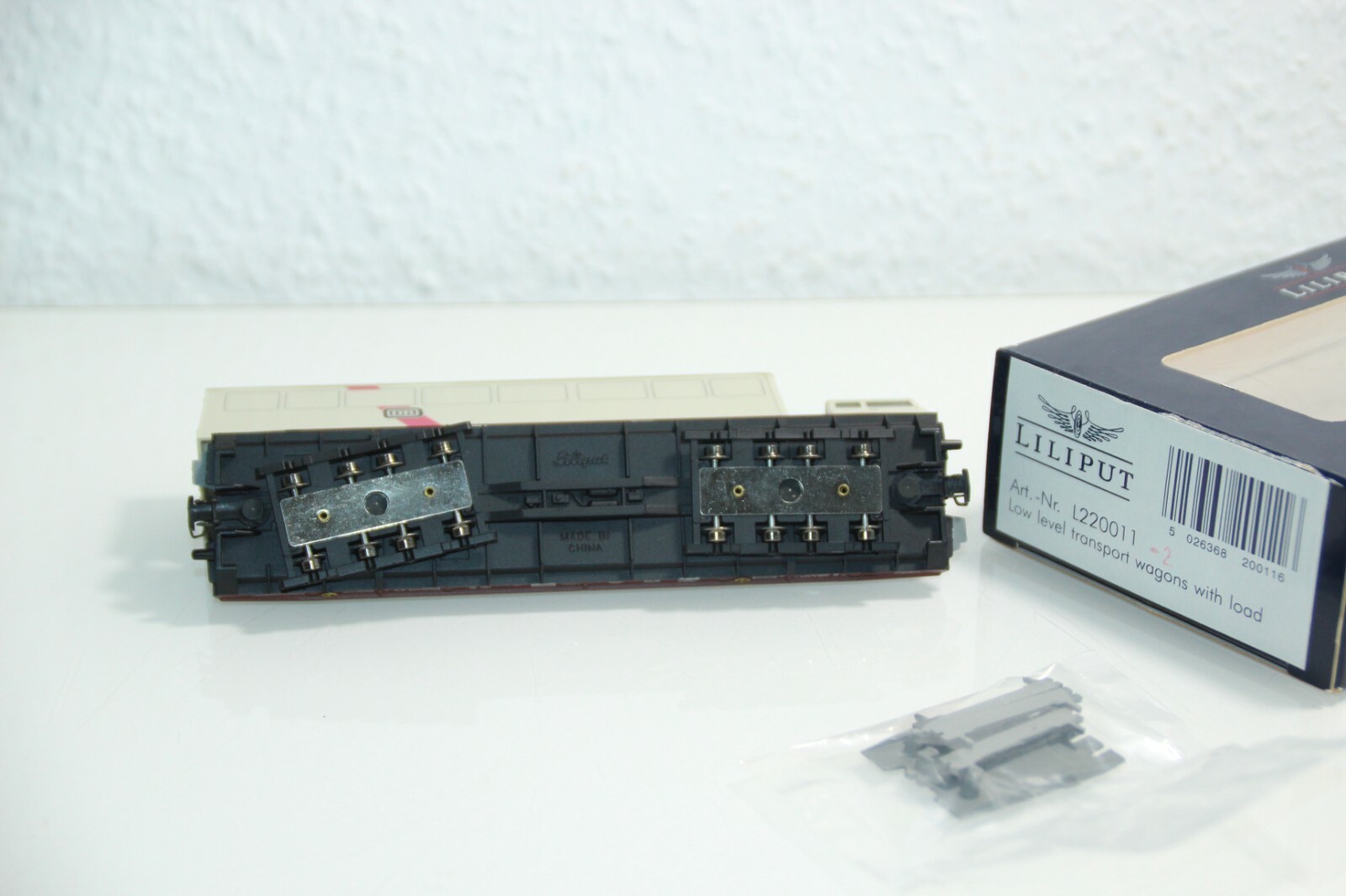 Liliput H0 L220011 Niederflurwagen mit LKW der DB in OVP GS3432 – Bild 3