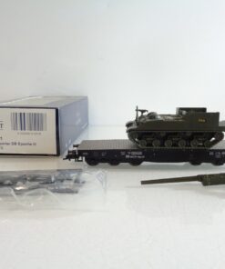 Liliput H0 L221221 Schwerlasttransporter mit Panzer der DB in OVP BH811