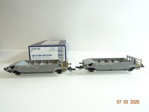 Liliput H0 L230108 Schotterwagen-Set 2 tlg. der SBB in OVP PR6439 – Bild 3