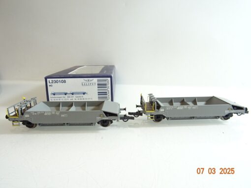 Liliput H0 L230108 Schotterwagen-Set 2 tlg. der SBB in OVP PR6439