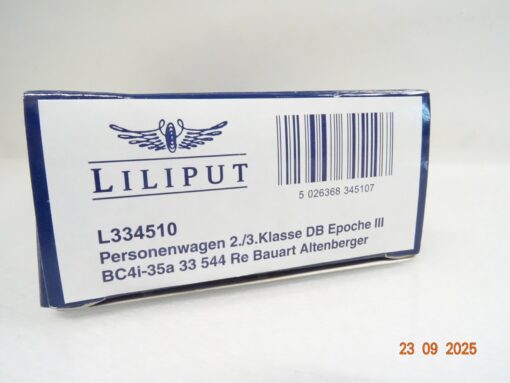 Liliput H0 L334510 Personenwagen Altenberger 2./3.Kl. der DB in OVP JL3092 – Bild 5
