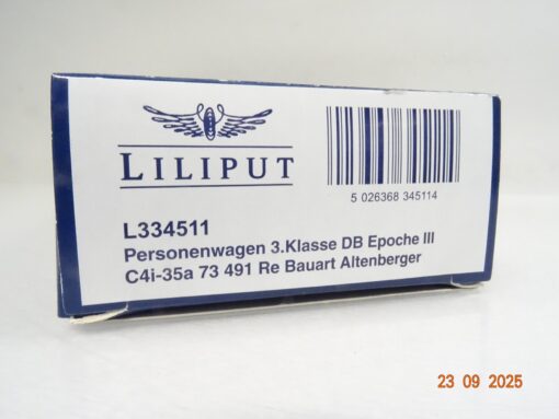 Liliput H0 L334511 Personenwagen Altenberger 3.Kl. der DB in OVP JL3093 – Bild 5