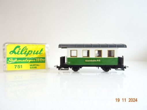 Liliput H0e 751 Personenwagen der Kleinbahn AG  in OVP PR4034