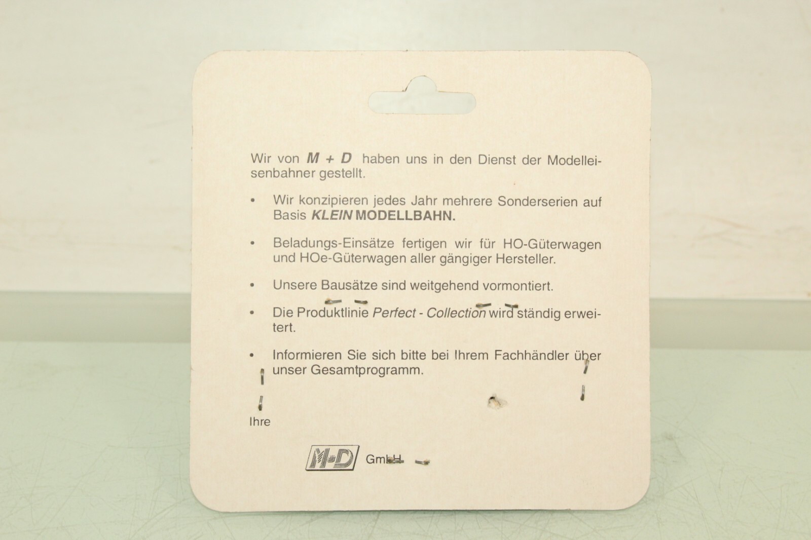 M+D 47001 Altstreifen (lose Schütterung) für E-Wagen in OVP GS1787 – Bild 3