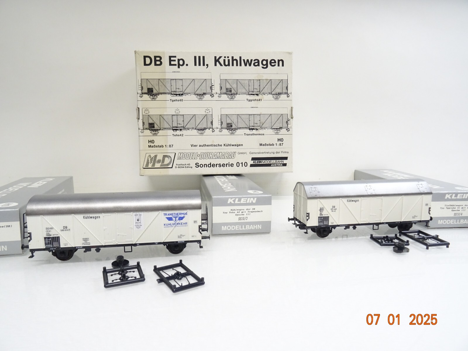 M+D H0 010 Sonderserie Kühlwagen 4 tlg der DB in OVP PR5100 – Bild 3
