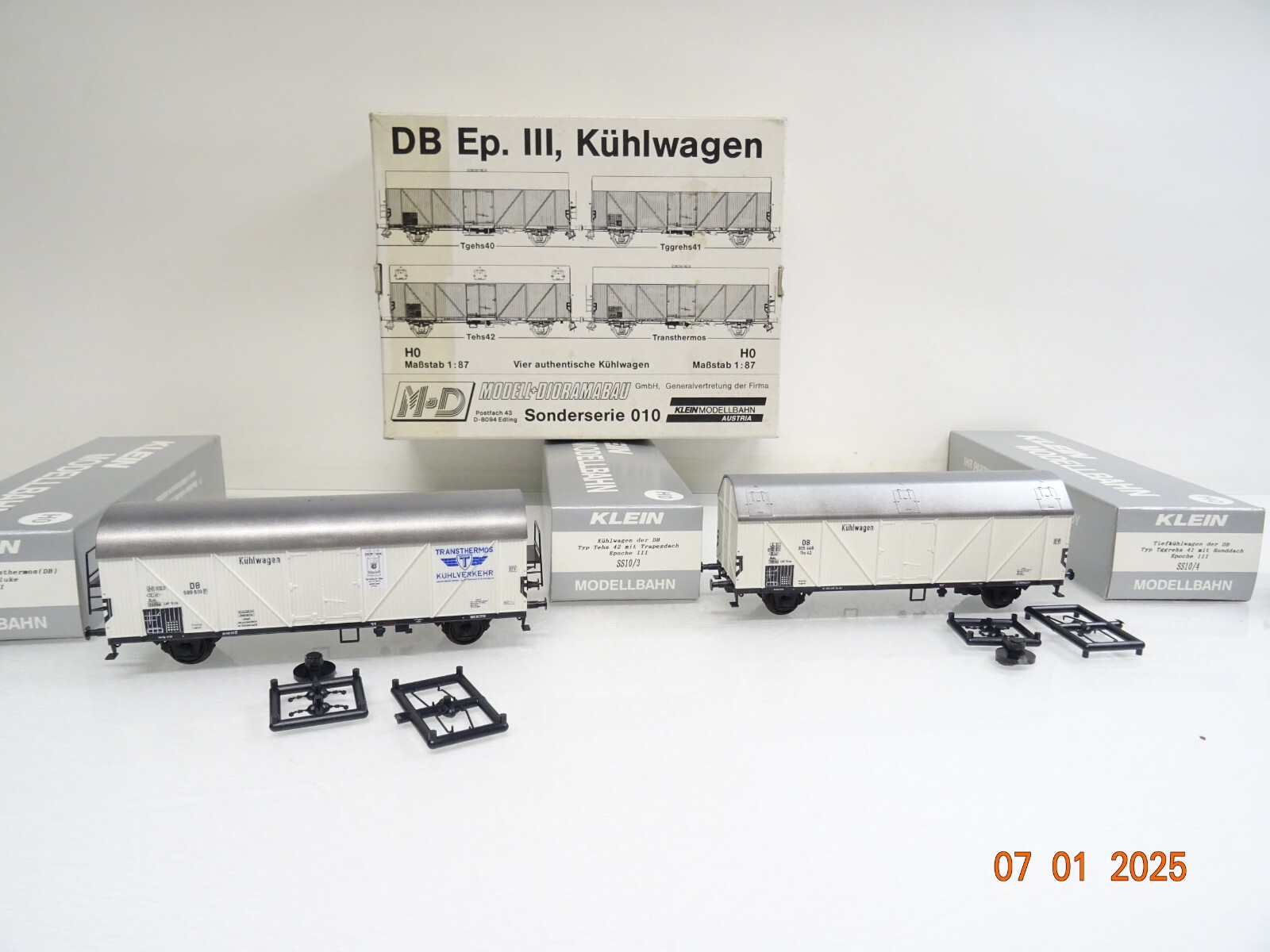 M+D H0 010 Sonderserie Kühlwagen 4 tlg der DB in OVP PR5100 – Bild 6