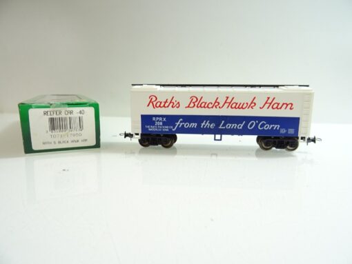 MEHANO H0 T071/17850 Rath's Black Hawk Ham Reefer Car 40' in OVP TF339