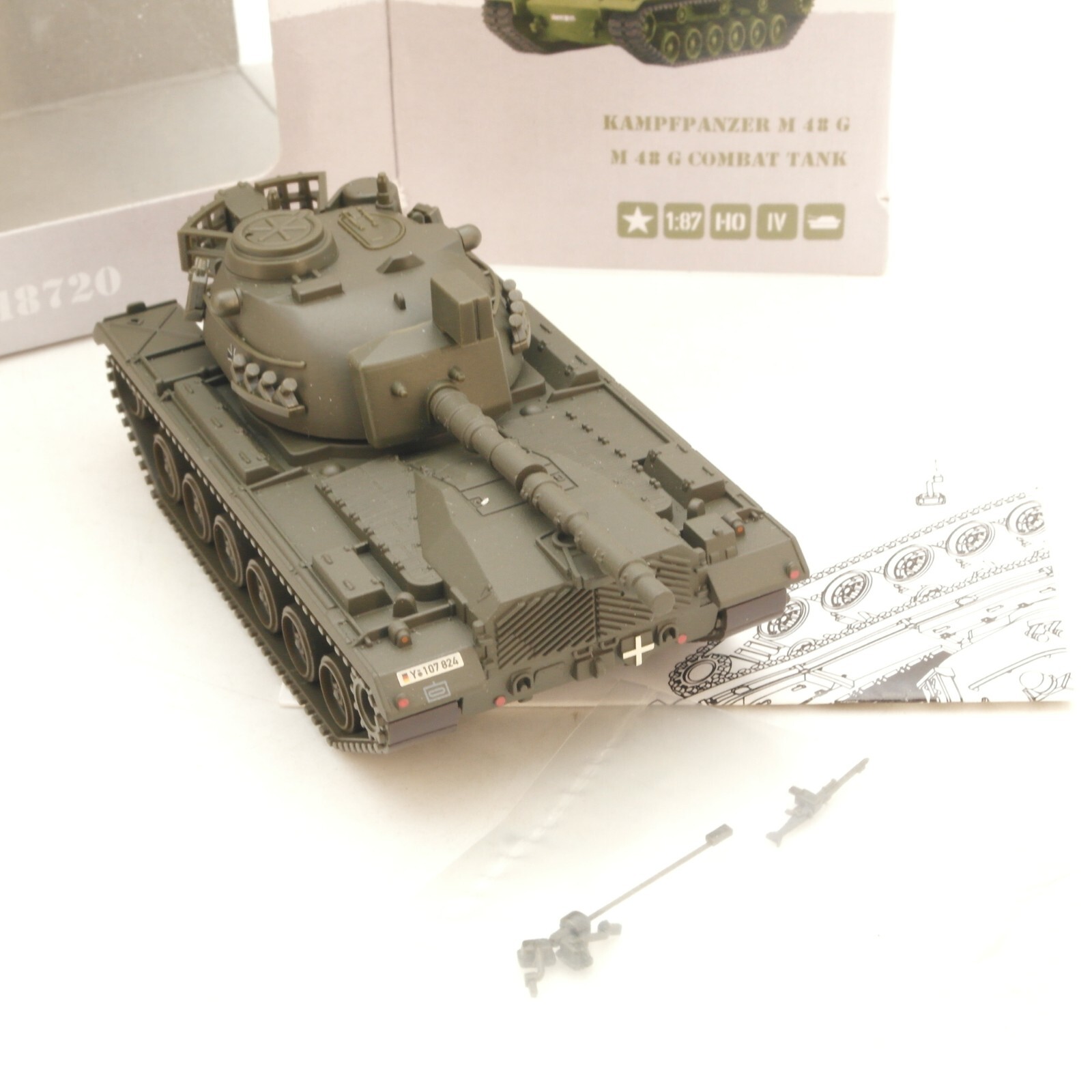 Märklin 1:87 18720 4MFOR Kampfpanzer M 48 G Militär in OVP RG5124 – Bild 4
