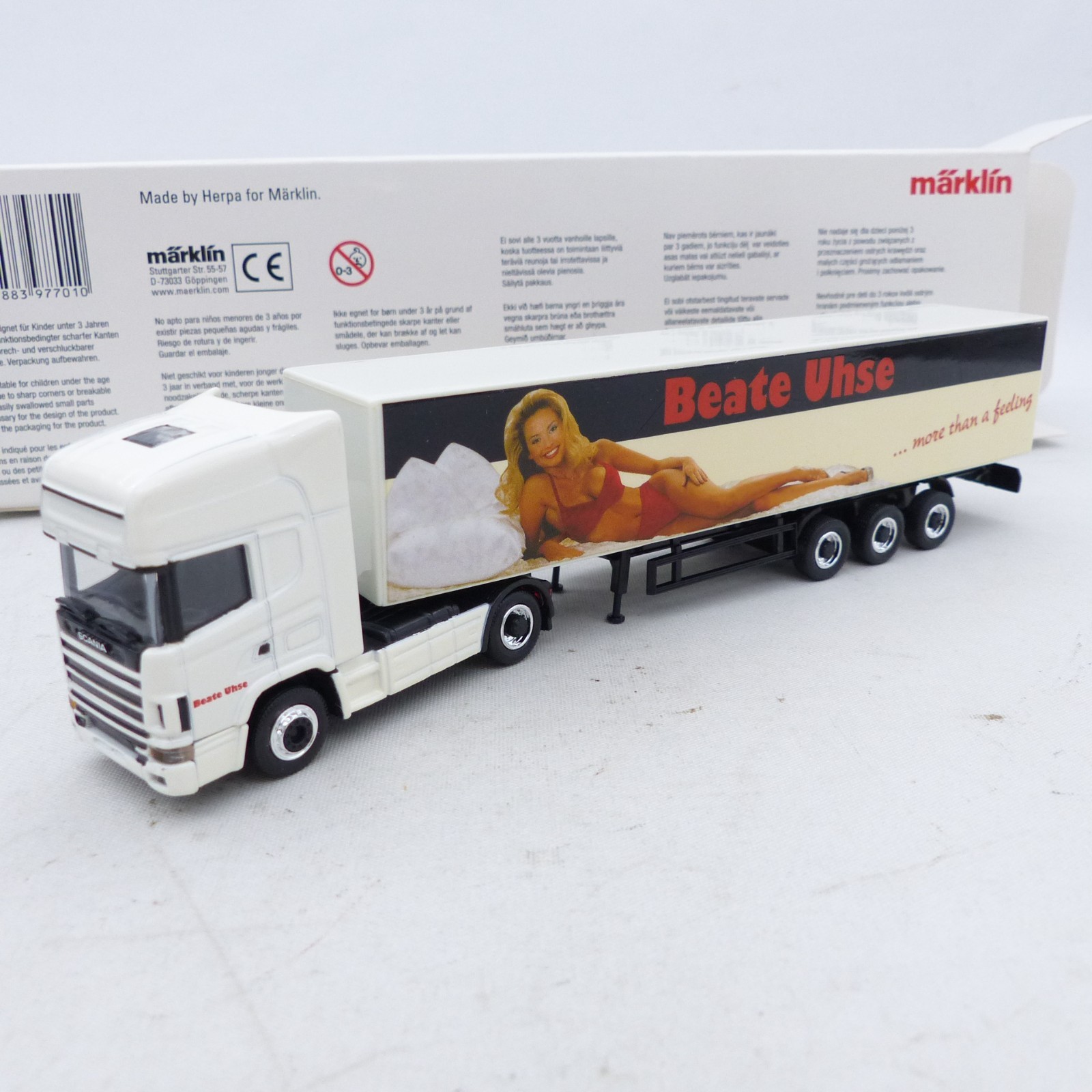 Märklin 1:87 H0 47415-10 Scania Sattelzug Beate Uhse in OVP EX8499