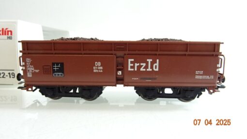 Märklin H0 00722-19 Selbstentladewagen Erz Id der DB in OVP PR7001 – Bild 3