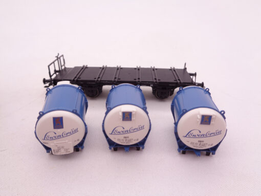 Märklin H0 00751-23 Behältertragwagen Löwenbräu der DB in OVP AR6699 – Bild 3