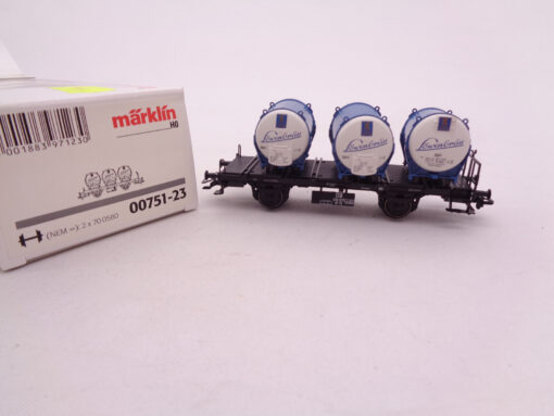 Märklin H0 00751-23 Behältertragwagen Löwenbräu der DB in OVP AR6699