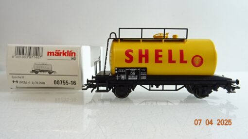 Märklin H0 00755-16 Kesselwagen Shell der DB in OVP PR7003