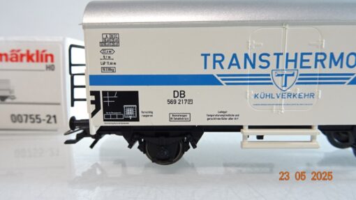 Märklin H0 00755-21 Kühlwagen Transthermos Kühlverkehr der DB in OVP PR7985 – Bild 3