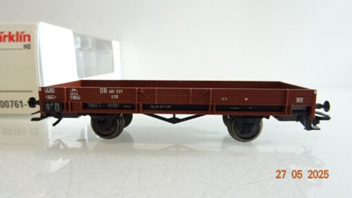 Märklin H0 00761-19 Niederbordwagen ohne Unimog der DB in OVP PR8075 – Bild 4