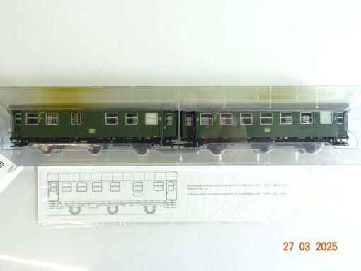 Märklin H0 00770-09 Umbauwagen 2.Kl./Gepäckabt. Set 2 tlg. der DB in OVP PR6749 – Bild 3