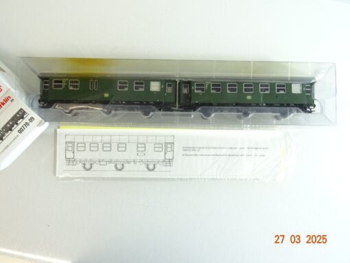 Märklin H0 00770-09 Umbauwagen 2.Kl./Gepäckabt. Set 2 tlg. der DB in OVP PR6749
