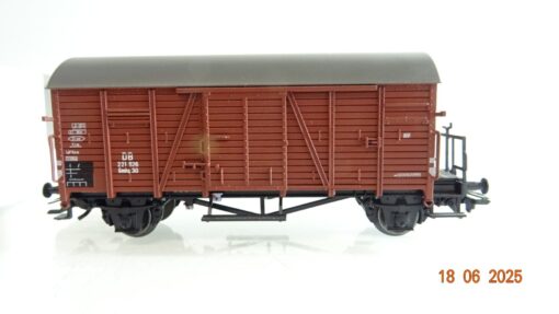 Märklin H0 00773-11 gedeckter Güterwagen mit Bremserbühne der DB in OVP PR8588 – Bild 4